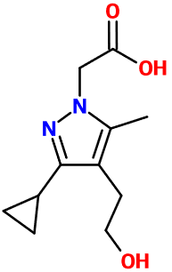 (图片) MC004551 Cyclopropylhydroxyethylmethylpyrazolyl-acetic acid
